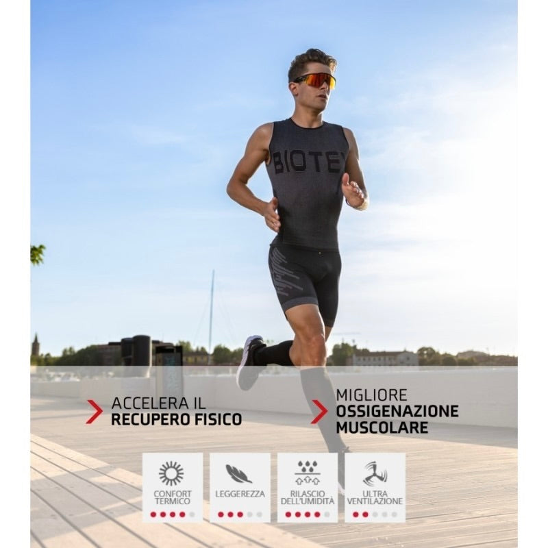 BIOTEX 3D Compression Sock ZWART