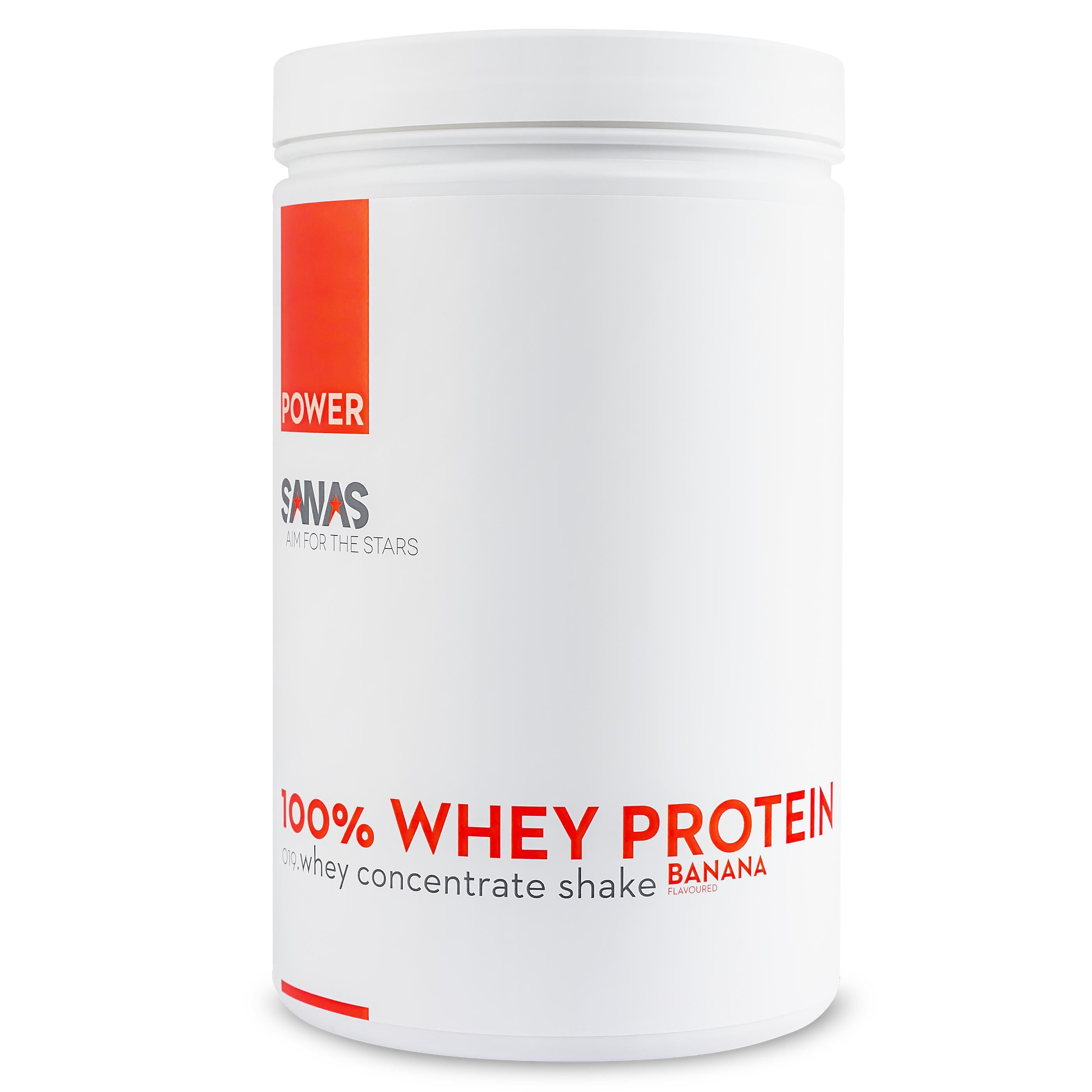 SANAS 100% WHEY PROTEIN BANANA (700G) (GLUTEN FREE)