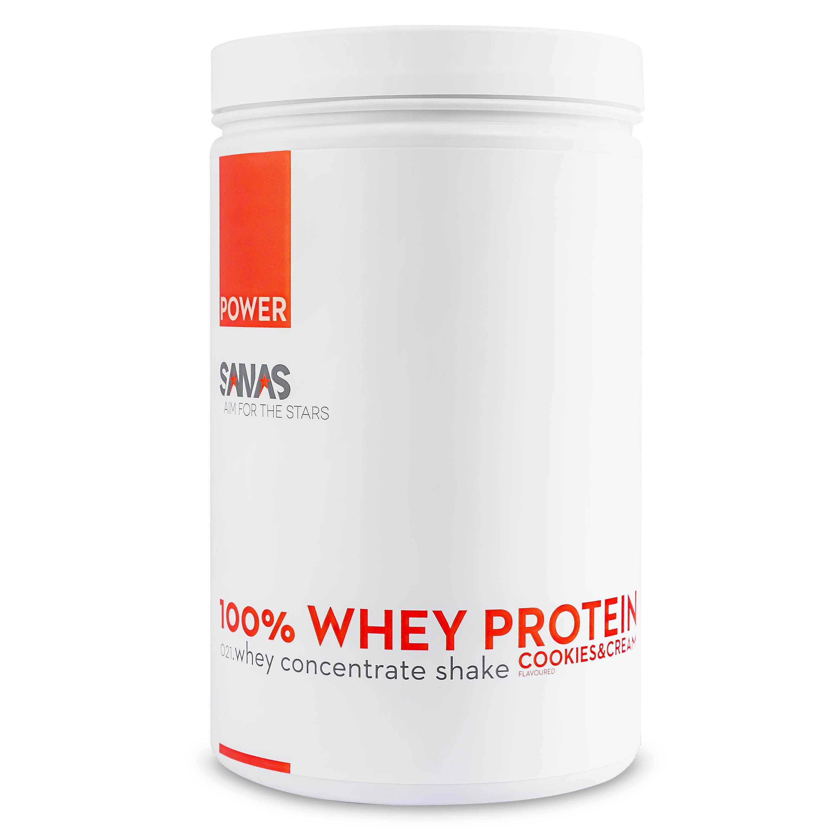 SANAS 100% WHEY PROTEIN COOKIES& CREAM (700G) (GLUTEN FREE)