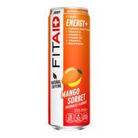 FITAID ENERGY + SPORTS RECOVERY 105mg OF CLEAN CAFFEINE FROM GREEN TEA (MANGO SORBET)
