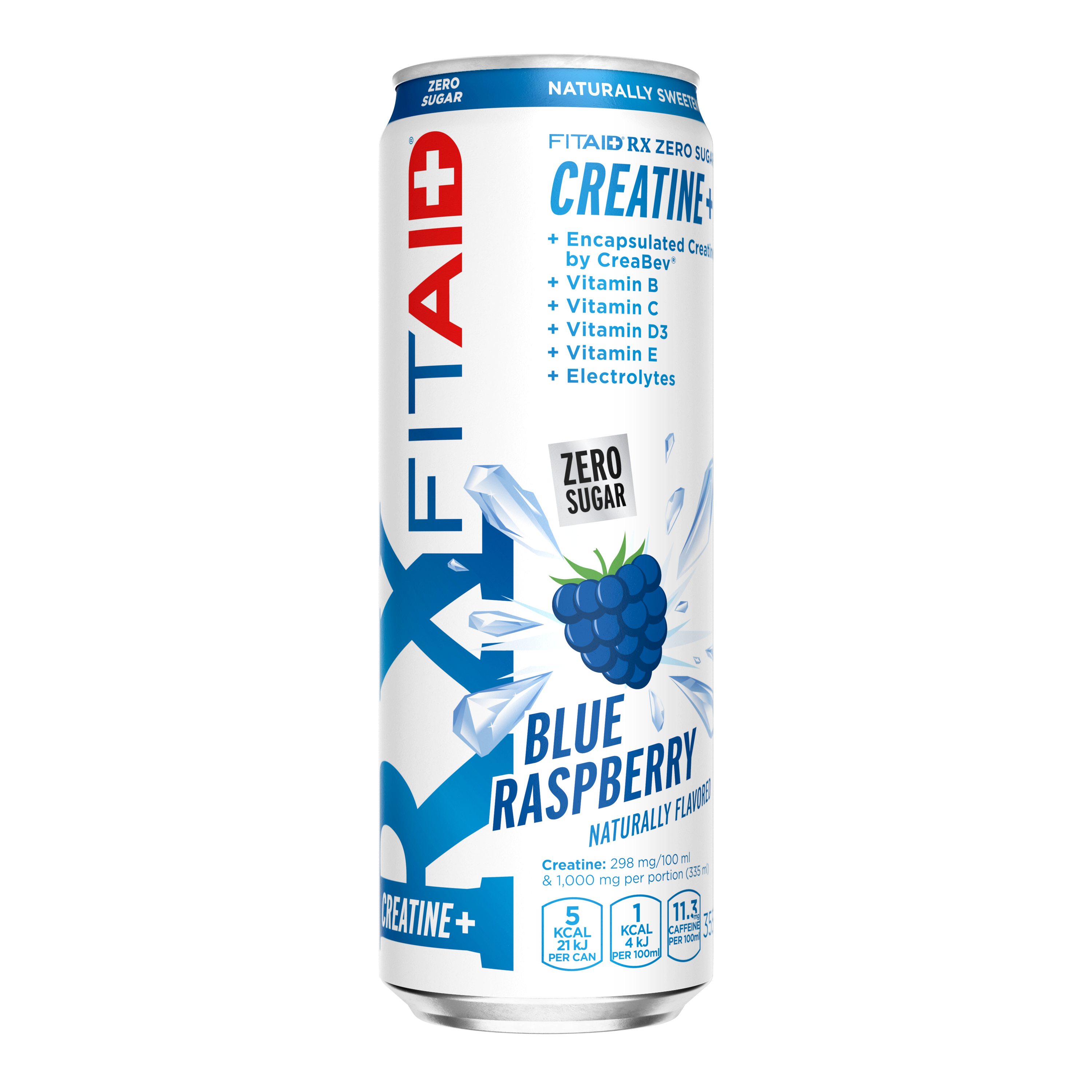 FITAID RX ZERO SUGAR CREATINE RECOVERY DRINKS Encapsulated creatine + BCAAs + CoQ10