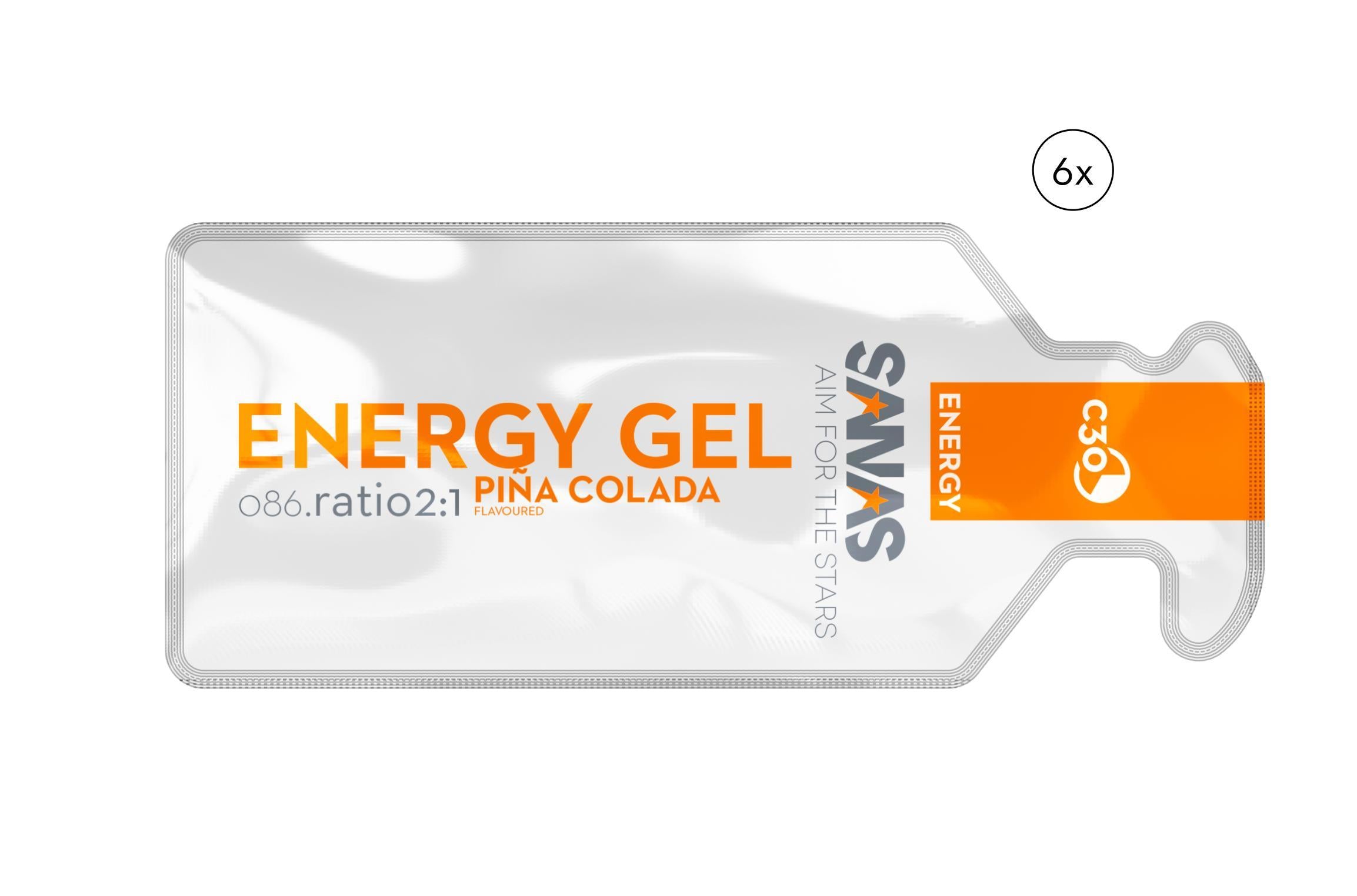 SANAS Energy Gel PINA COLADA (6 STUKS)